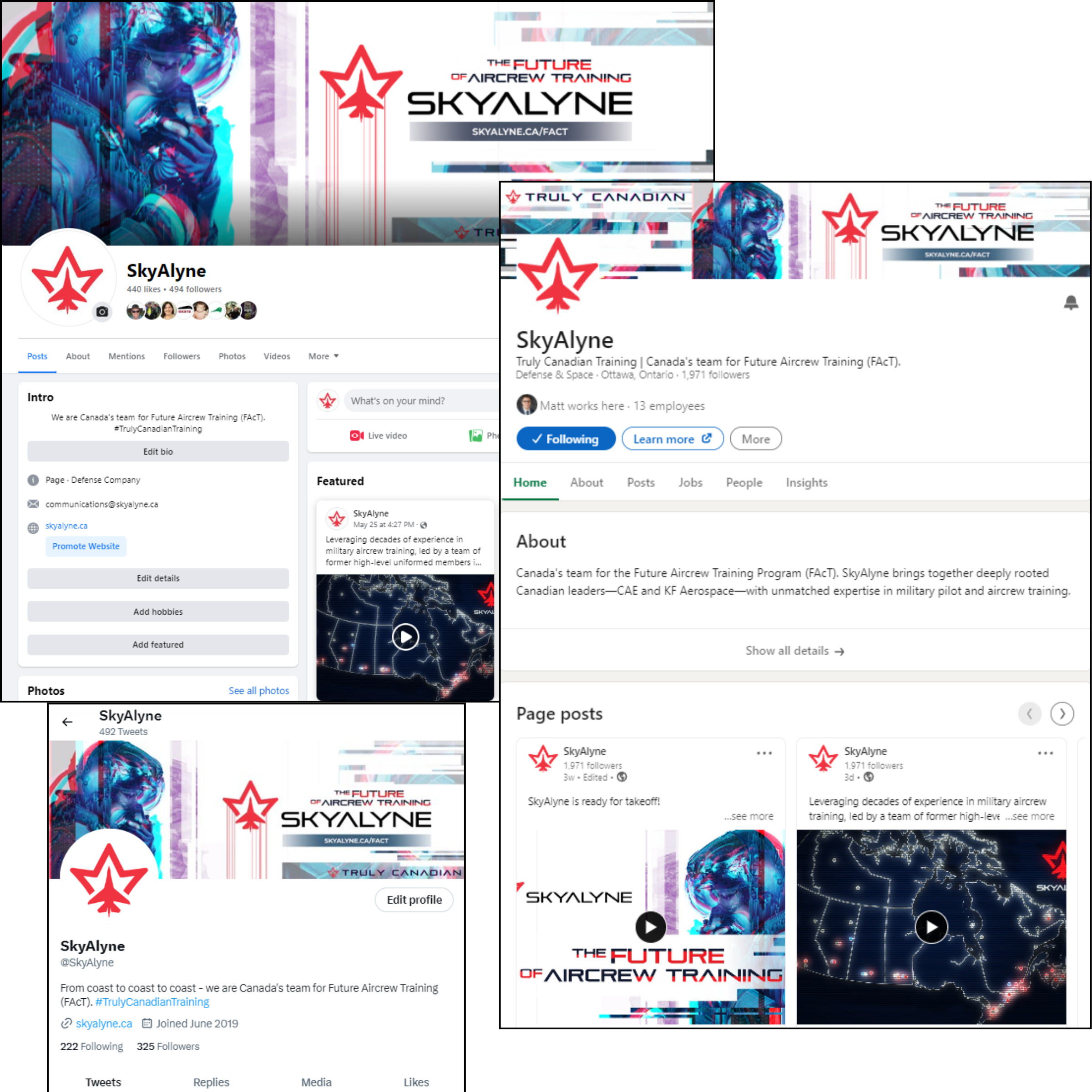 Social media channels