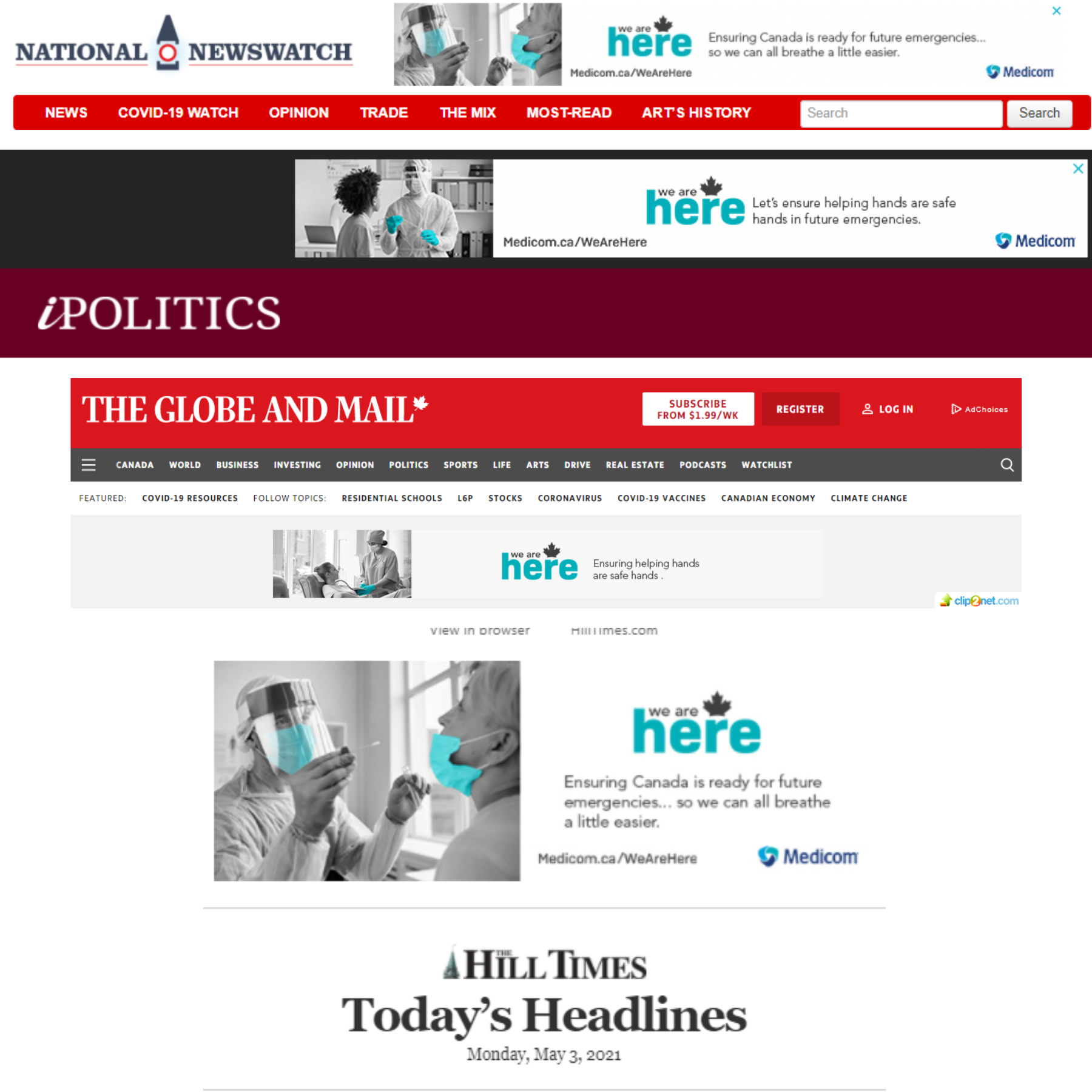 Print and digital news media advertising